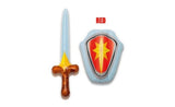 Vaikų riterių komplektas - pripučiamas kardas ir skydas pasirinkus spalvą