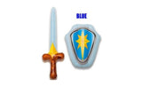 Vaikų riterių komplektas - pripučiamas kardas ir skydas pasirinkus spalvą